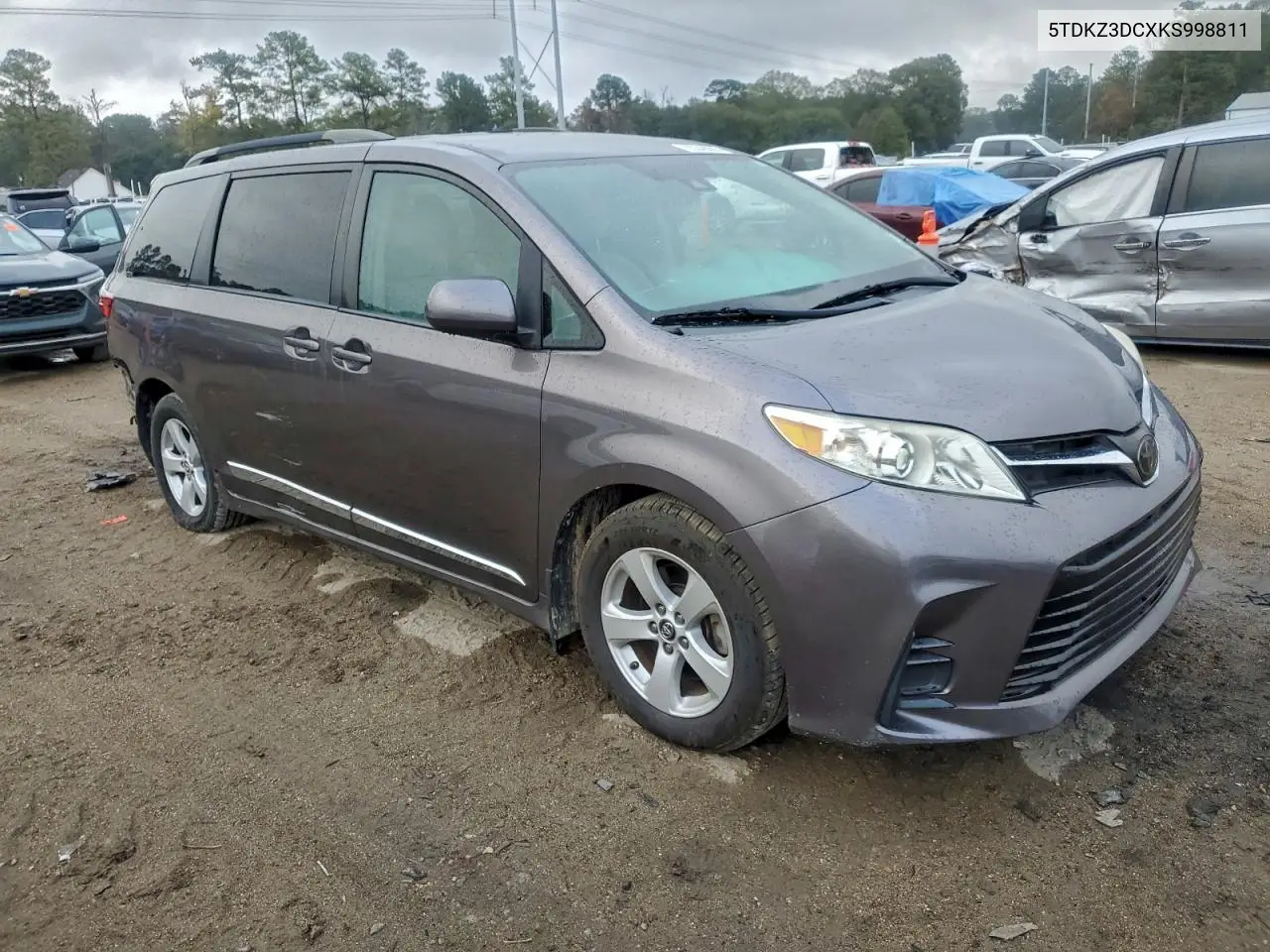 5TDKZ3DCXKS998811 2019 Toyota Sienna Le