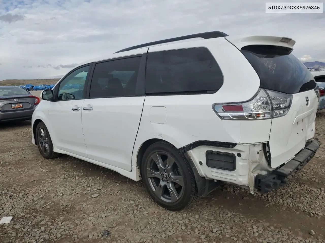 5TDXZ3DCXKS976345 2019 Toyota Sienna Se