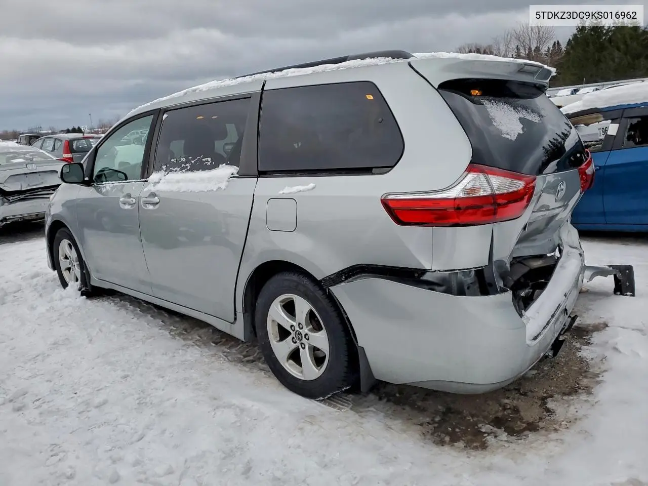 5TDKZ3DC9KS016962 2019 Toyota Sienna Le