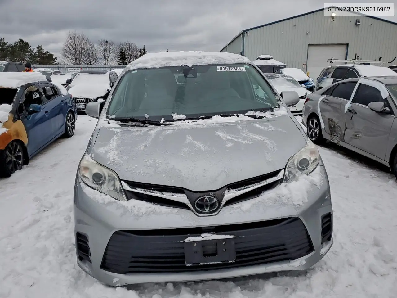 5TDKZ3DC9KS016962 2019 Toyota Sienna Le
