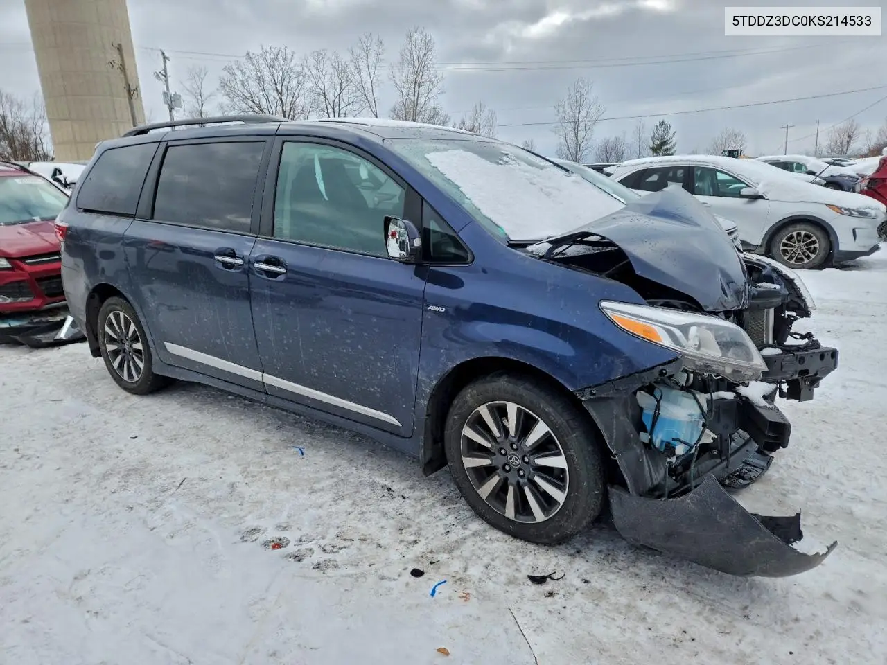5TDDZ3DC0KS214533 2019 Toyota Sienna Xle