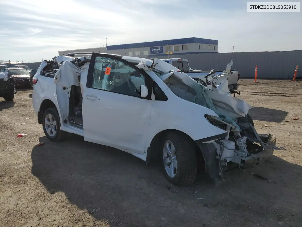 5TDKZ3DC8LS053910 2020 Toyota Sienna Le