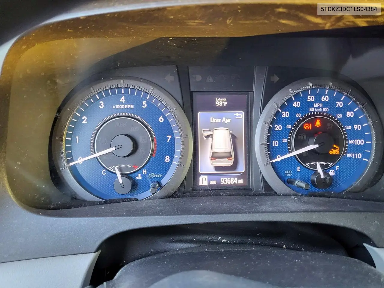 5TDKZ3DC1LS043848 2020 Toyota Sienna Le
