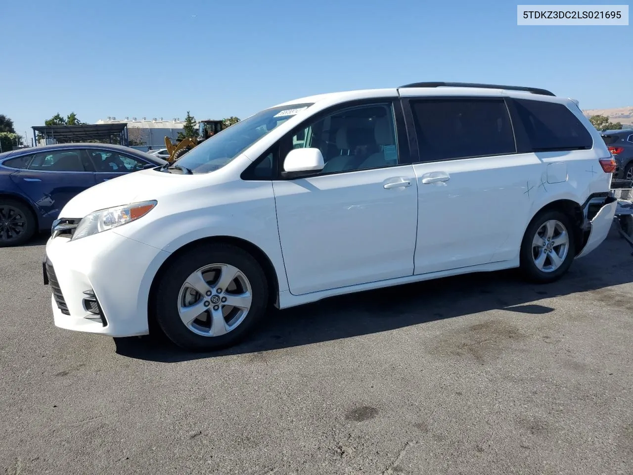 2020 Toyota Sienna Le VIN: 5TDKZ3DC2LS021695 Lot: 69809914