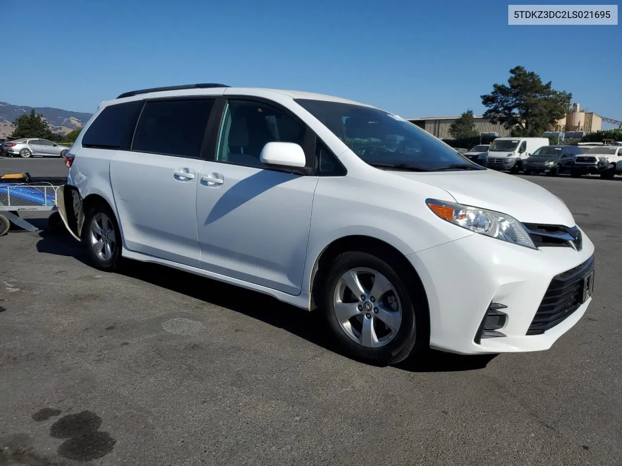 2020 Toyota Sienna Le VIN: 5TDKZ3DC2LS021695 Lot: 69809914