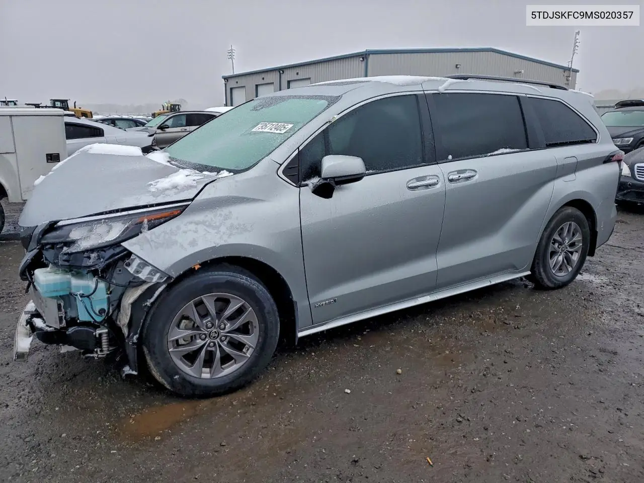 5TDJSKFC9MS020357 2021 Toyota Sienna Xle