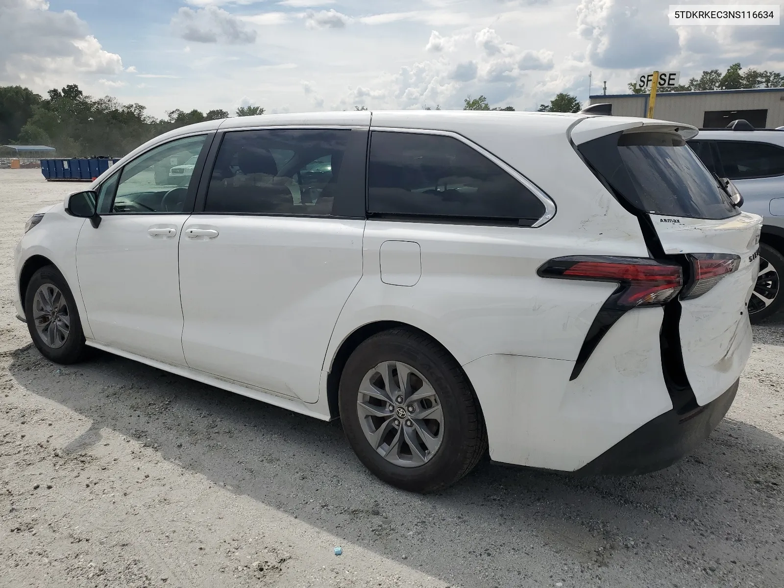 2022 Toyota Sienna Le VIN: 5TDKRKEC3NS116634 Lot: 64483114