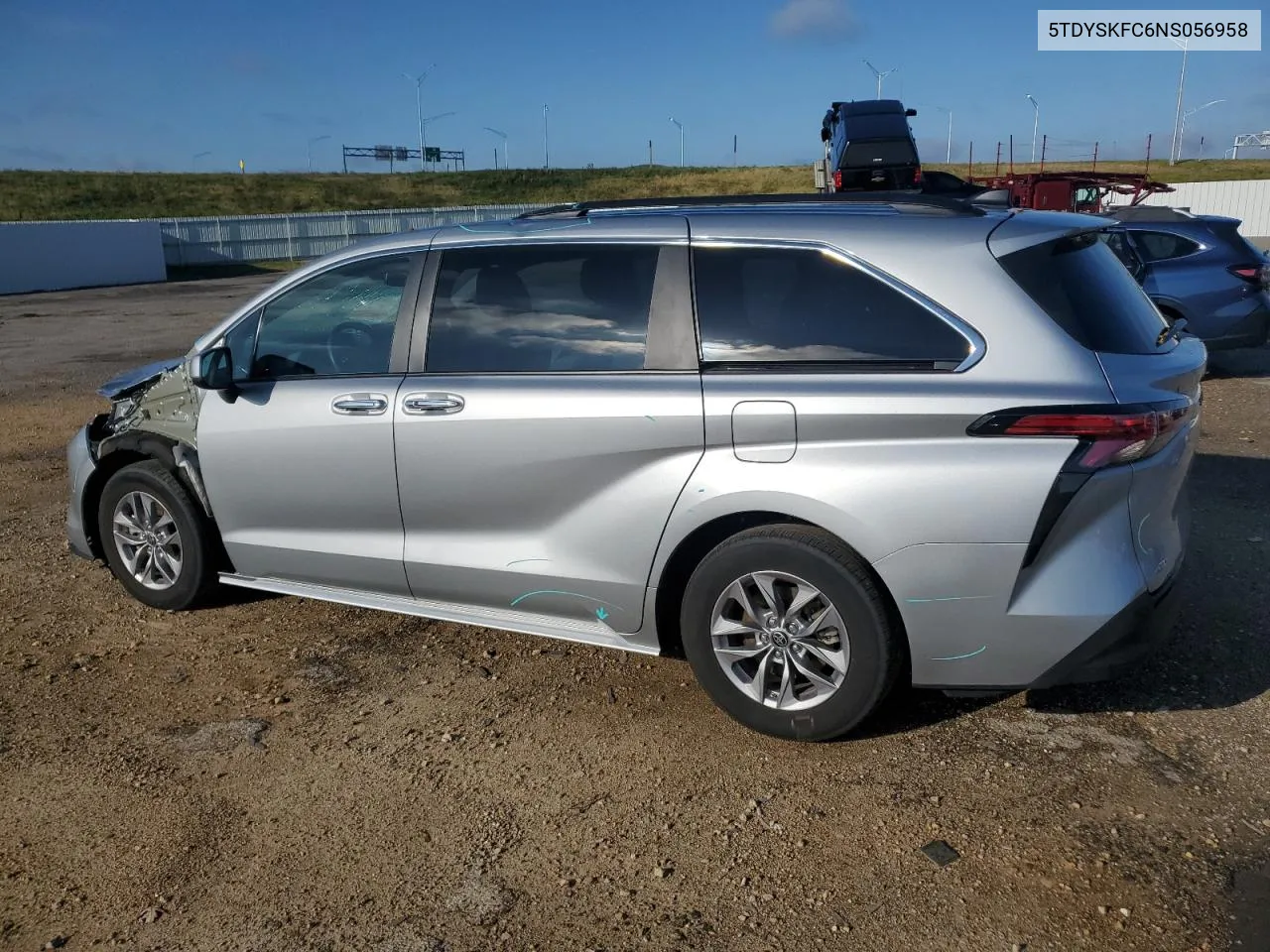 2022 Toyota Sienna Xle VIN: 5TDYSKFC6NS056958 Lot: 72575224