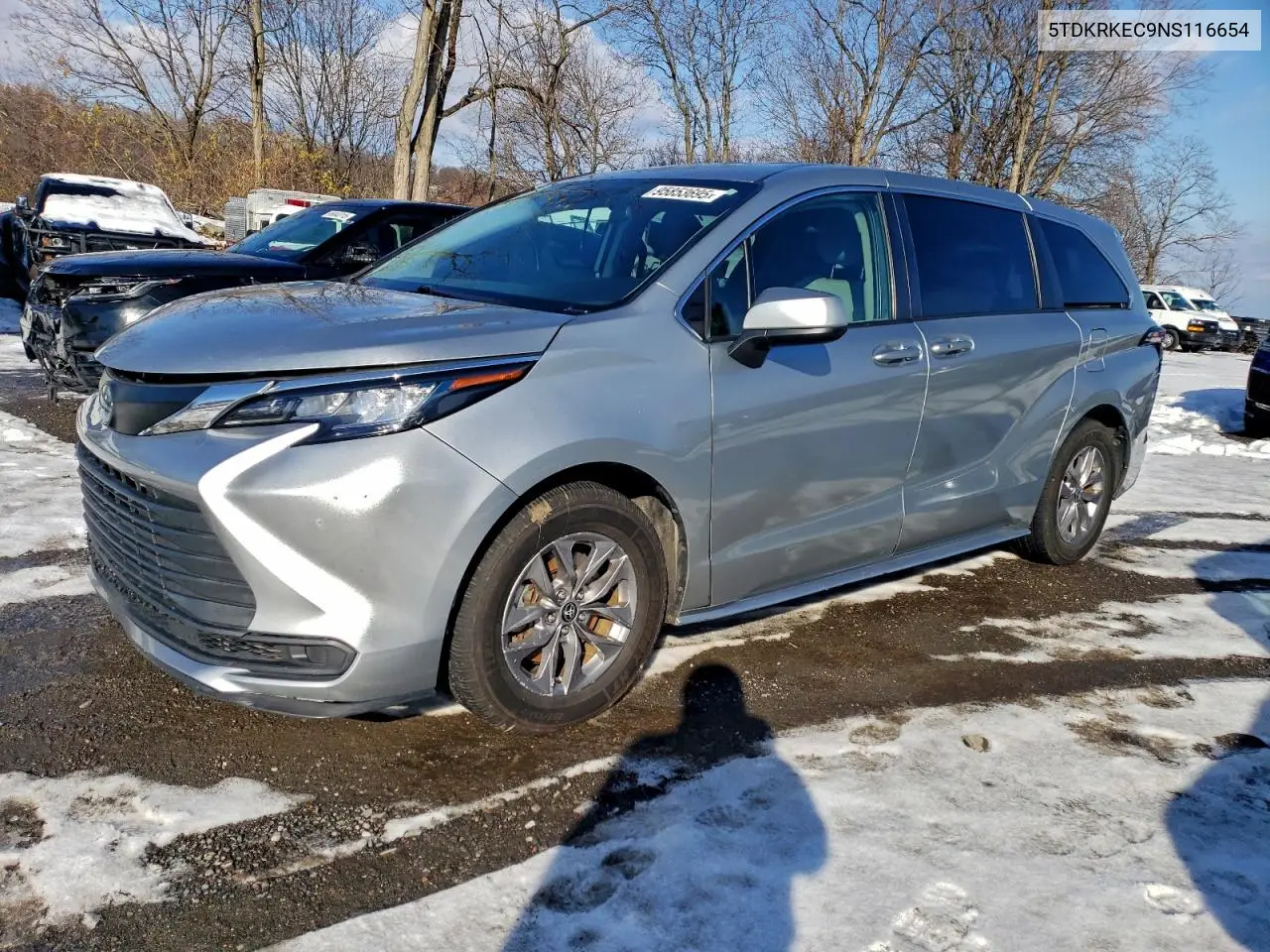 5TDKRKEC9NS116654 2022 Toyota Sienna Le