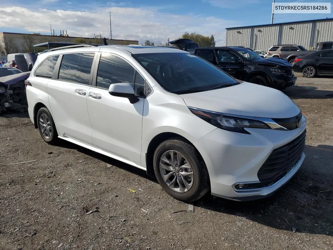 5TDYRKEC5RS184286 2024 Toyota Sienna Xle