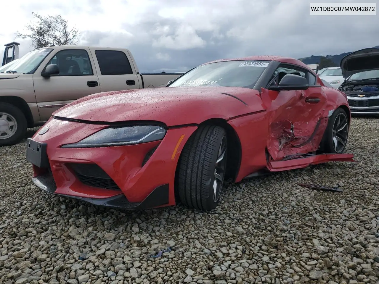 WZ1DB0C07MW042872 2021 Toyota Supra Base