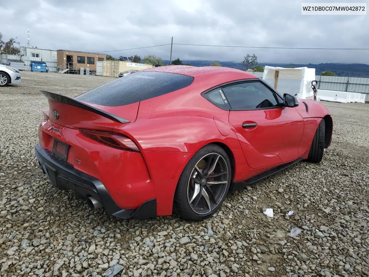 WZ1DB0C07MW042872 2021 Toyota Supra Base