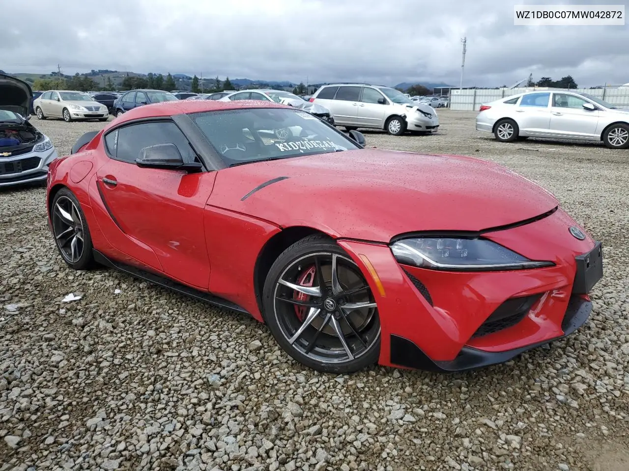 WZ1DB0C07MW042872 2021 Toyota Supra Base