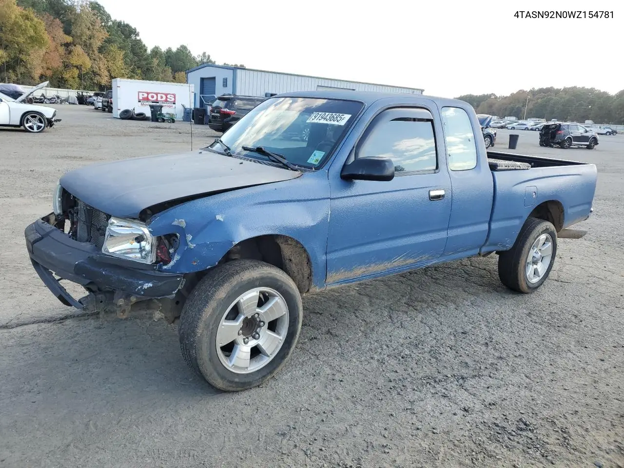 4TASN92N0WZ154781 1998 Toyota Tacoma Xtracab Prerunner