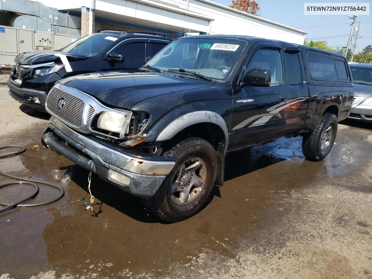 5TEWN72N91Z756442 2001 Toyota Tacoma Xtracab