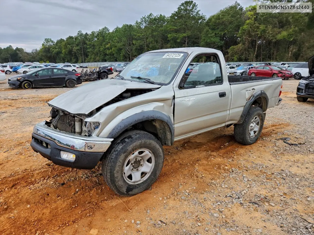 5TENM92N51Z842440 2001 Toyota Tacoma Prerunner