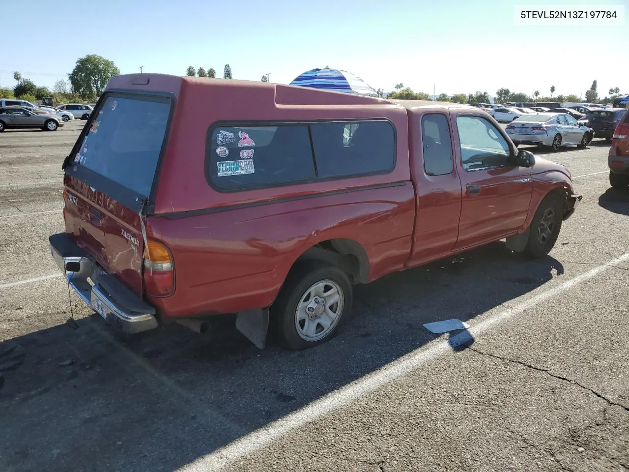 5TEVL52N13Z197784 2003 Toyota Tacoma Xtracab