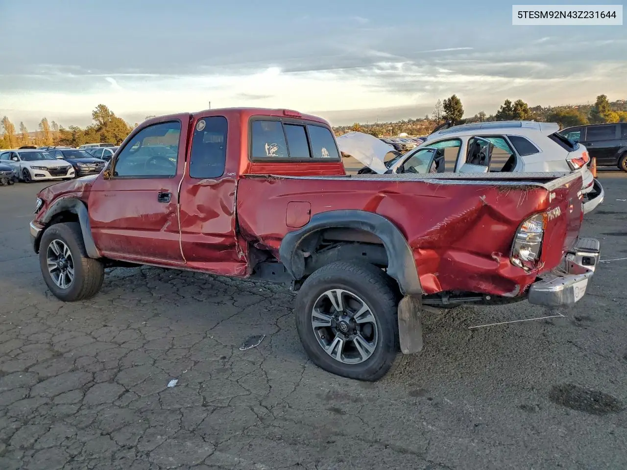 5TESM92N43Z231644 2003 Toyota Tacoma Xtracab Prerunner