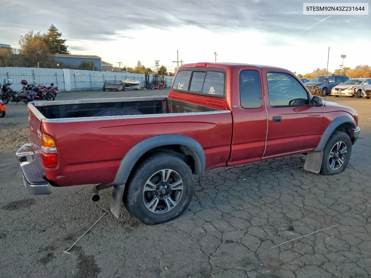 5TESM92N43Z231644 2003 Toyota Tacoma Xtracab Prerunner