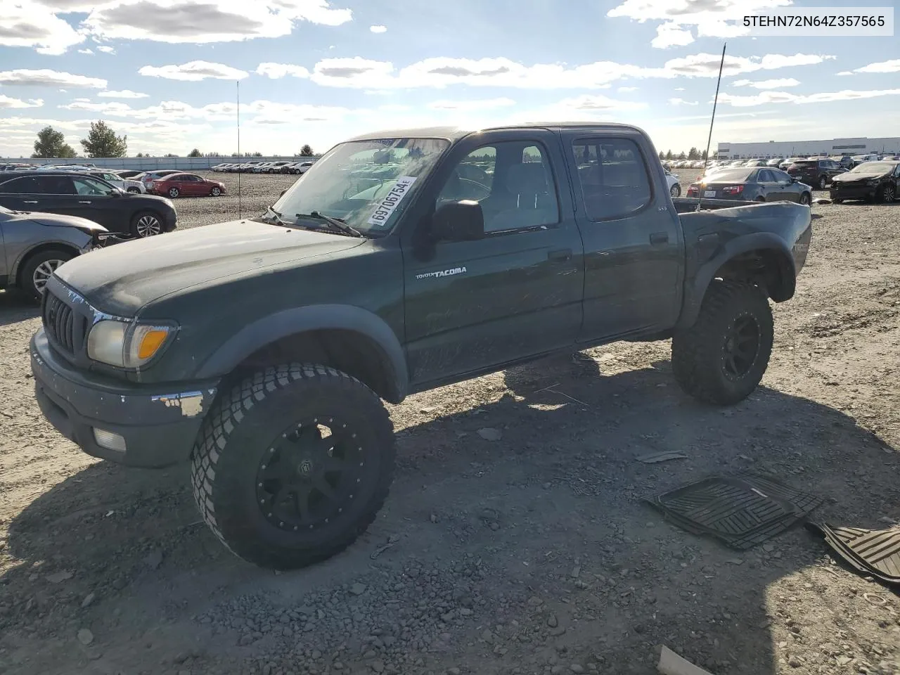 2004 Toyota Tacoma Double Cab VIN: 5TEHN72N64Z357565 Lot: 69706754