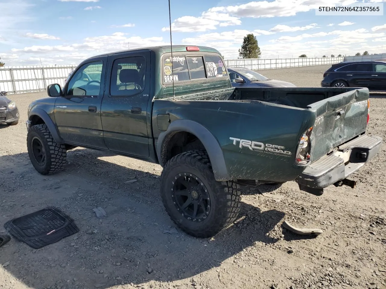 2004 Toyota Tacoma Double Cab VIN: 5TEHN72N64Z357565 Lot: 69706754