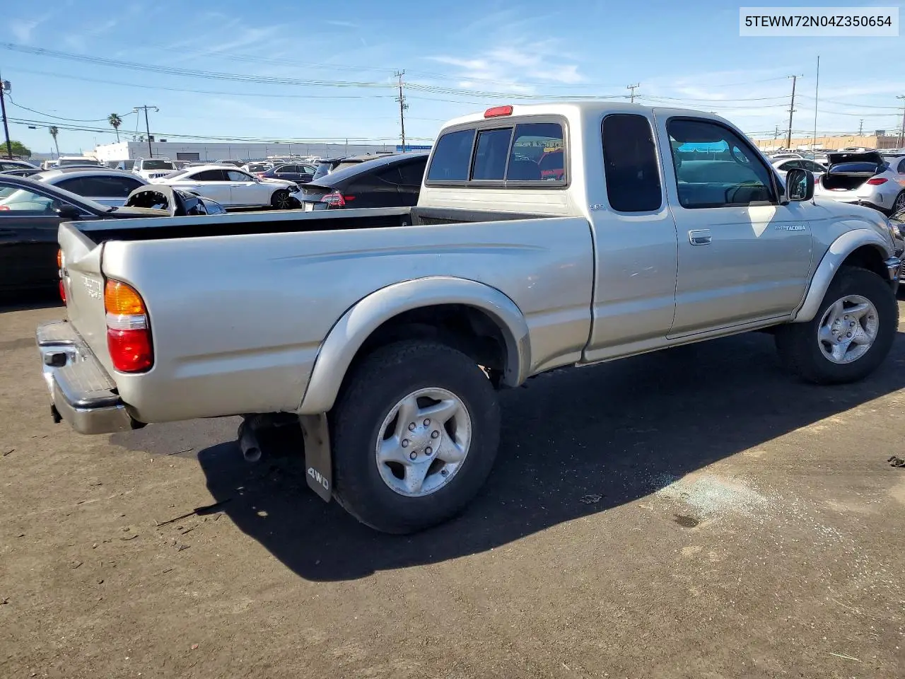 5TEWM72N04Z350654 2004 Toyt Tacoma Xtr 4X4