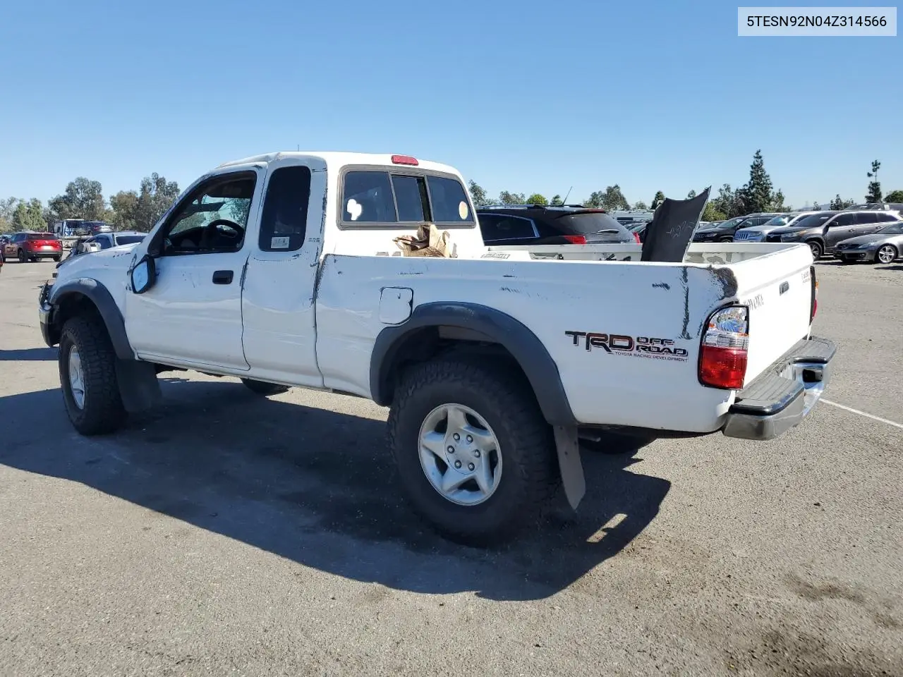 5TESN92N04Z314566 2004 Toyota Tacoma Xtracab Prerunner