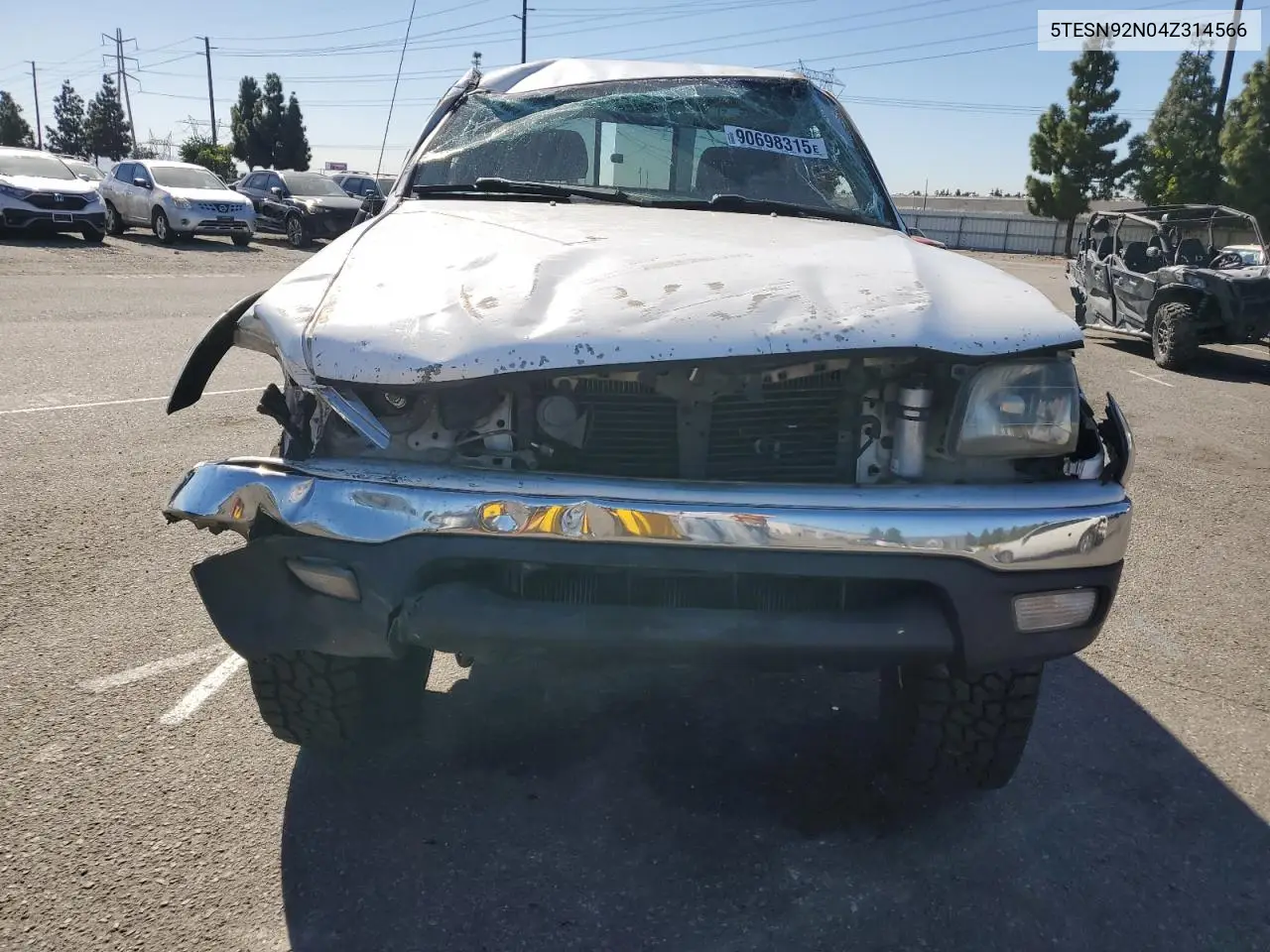 5TESN92N04Z314566 2004 Toyota Tacoma Xtracab Prerunner