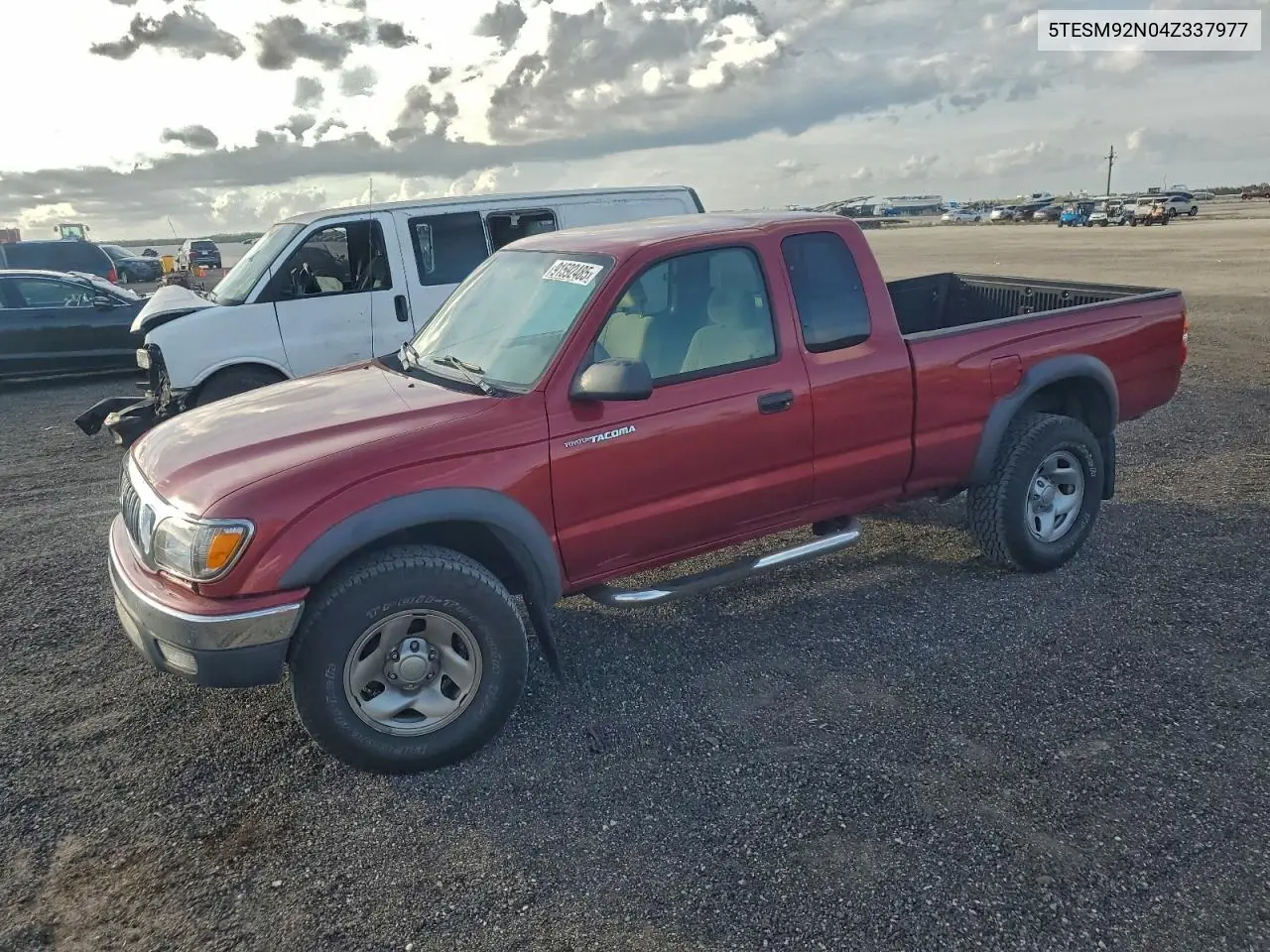 5TESM92N04Z337977 2004 Toyota Tacoma Xtracab Prerunner