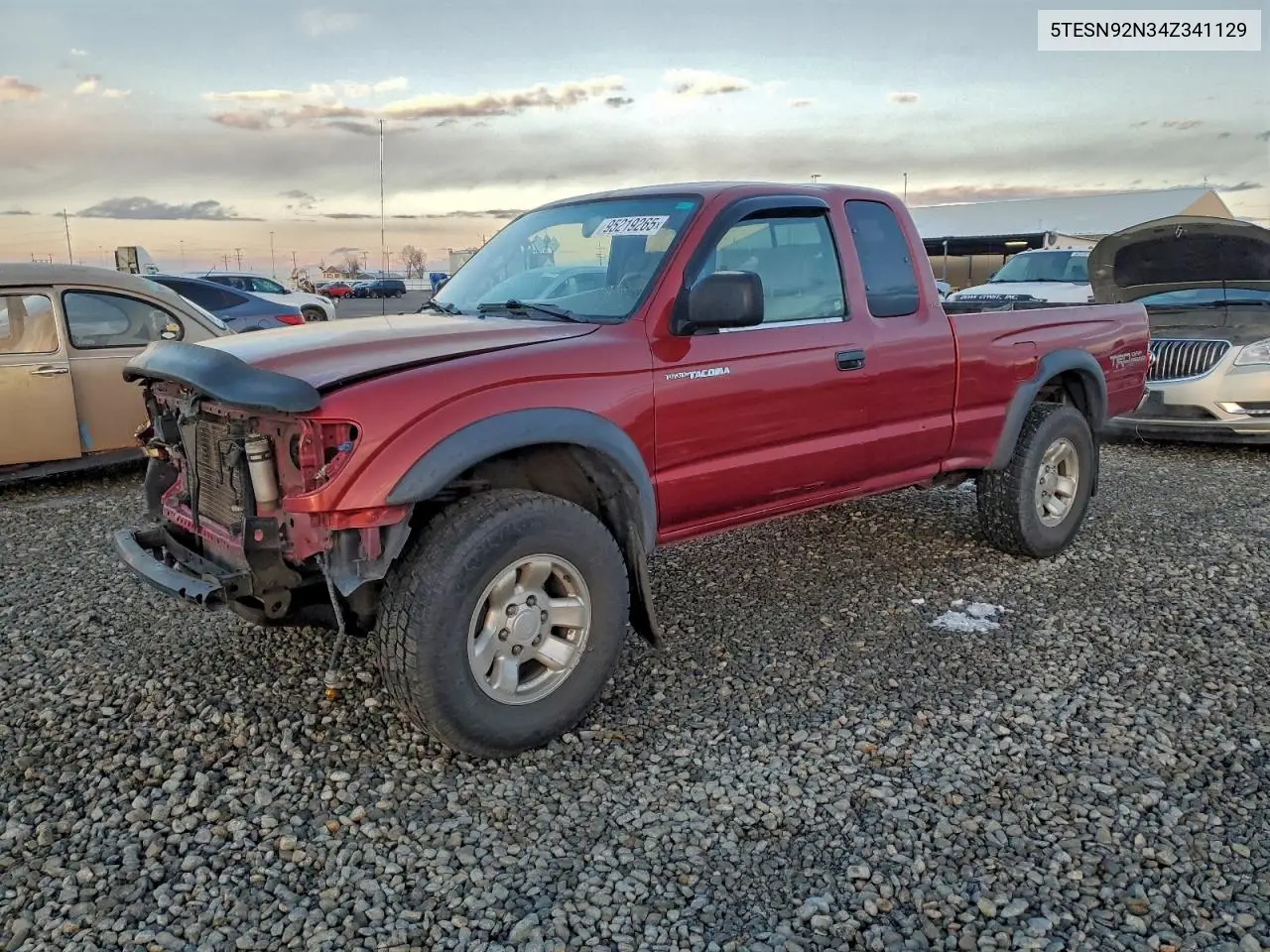 5TESN92N34Z341129 2004 Toyota Tacoma Xtracab Prerunner