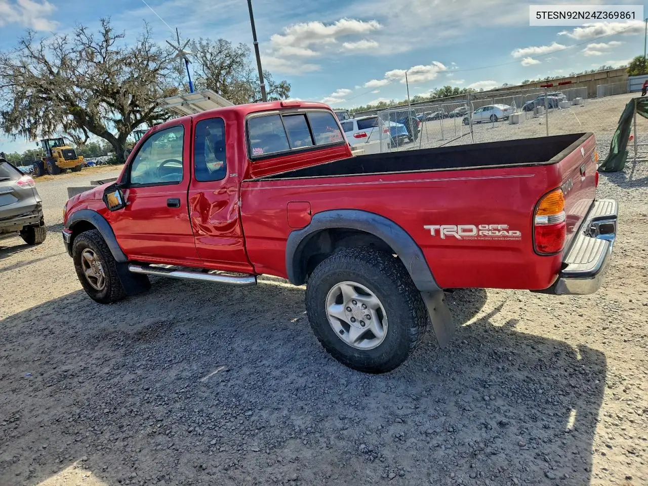 5TESN92N24Z369861 2004 Toyota Tacoma Xtracab Prerunner