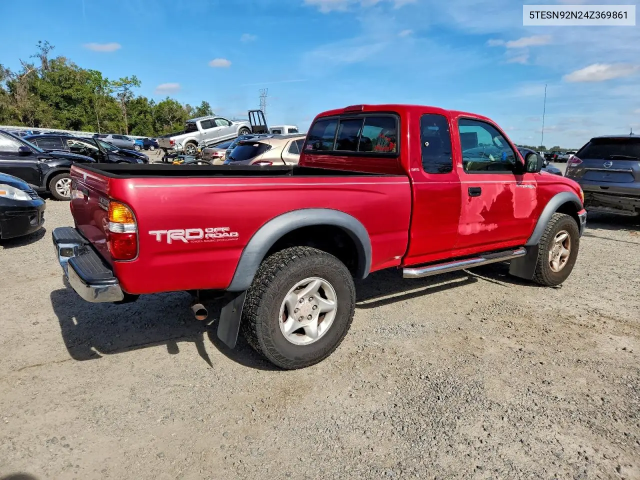 5TESN92N24Z369861 2004 Toyota Tacoma Xtracab Prerunner