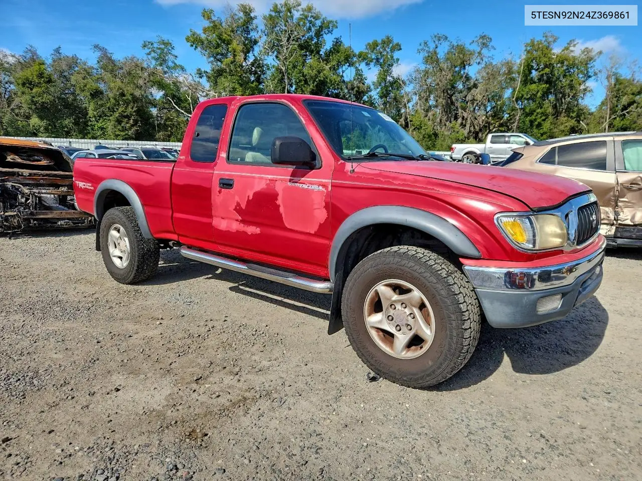 5TESN92N24Z369861 2004 Toyota Tacoma Xtracab Prerunner