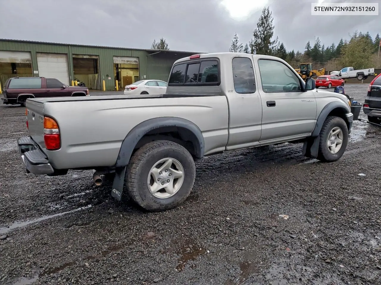 5TEWN72N93Z151260 2003 Toyota Tacoma Xtracab