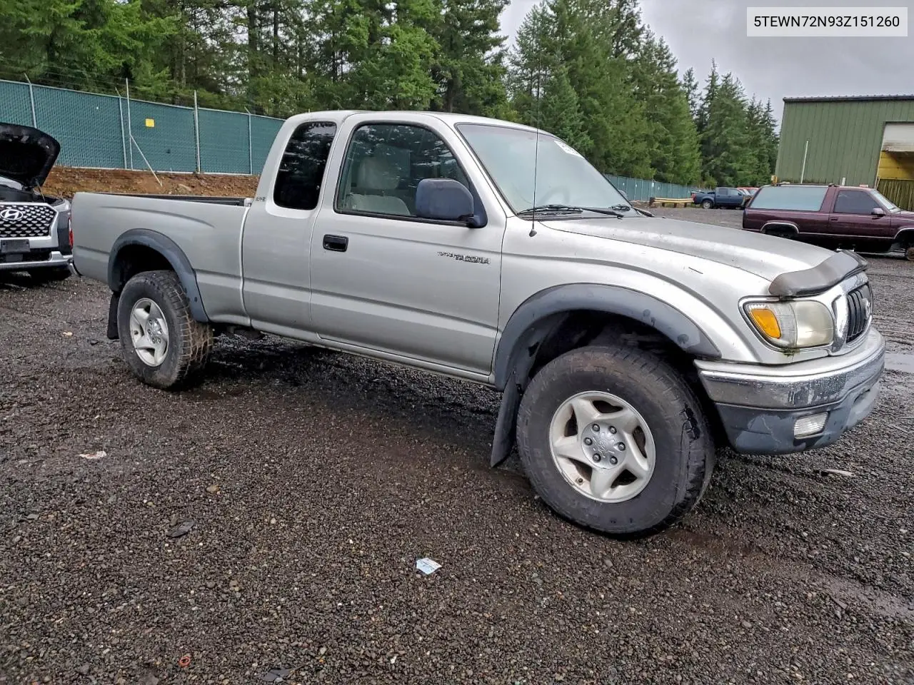 5TEWN72N93Z151260 2003 Toyota Tacoma Xtracab