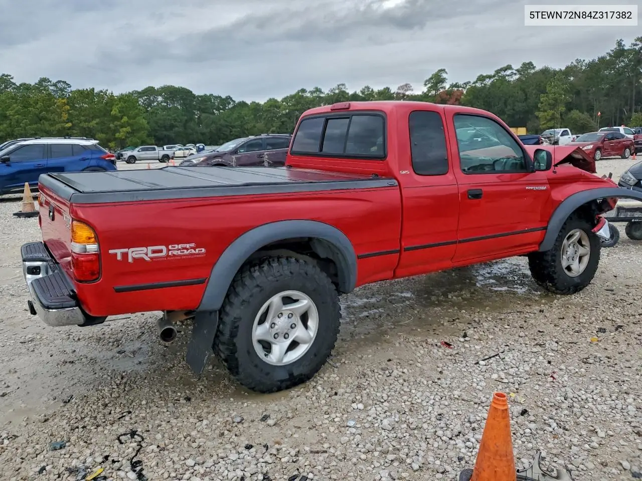 5TEWN72N84Z317382 2004 Toyota Tacoma Xtracab