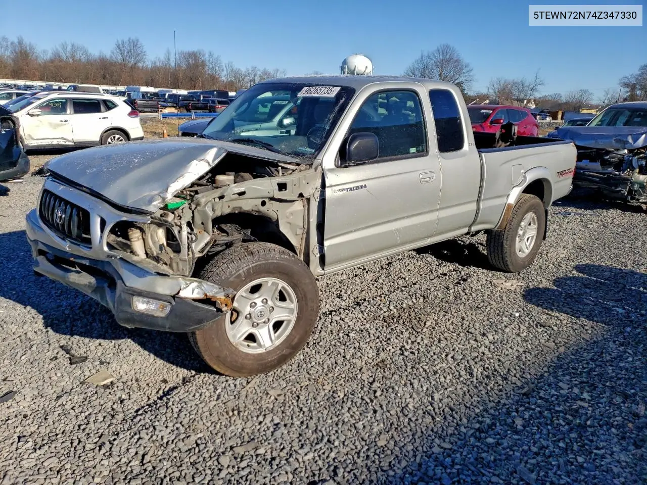 5TEWN72N74Z347330 2004 Toyota Tacoma Xtracab