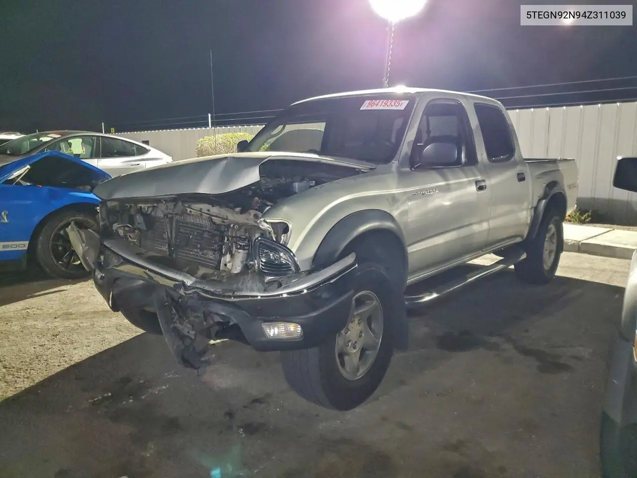 5TEGN92N94Z311039 2004 Toyota Tacoma Double Cab Prerunner