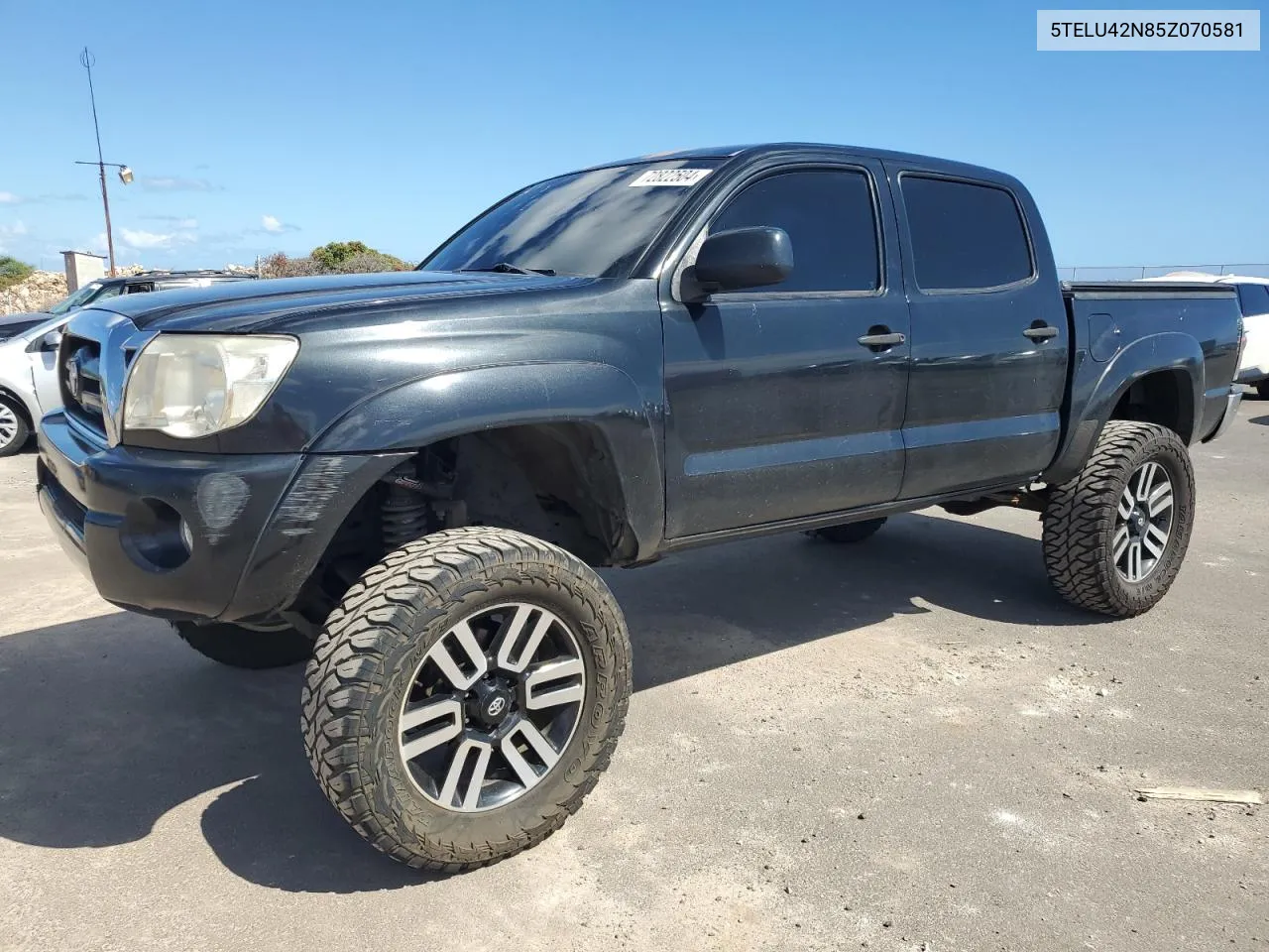 2005 Toyota Tacoma Double Cab VIN: 5TELU42N85Z070581 Lot: 72822504