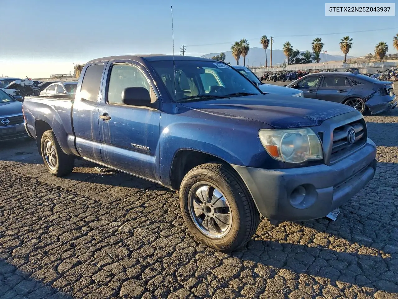 5TETX22N25Z043937 2005 Toyota Tacoma Access Cab
