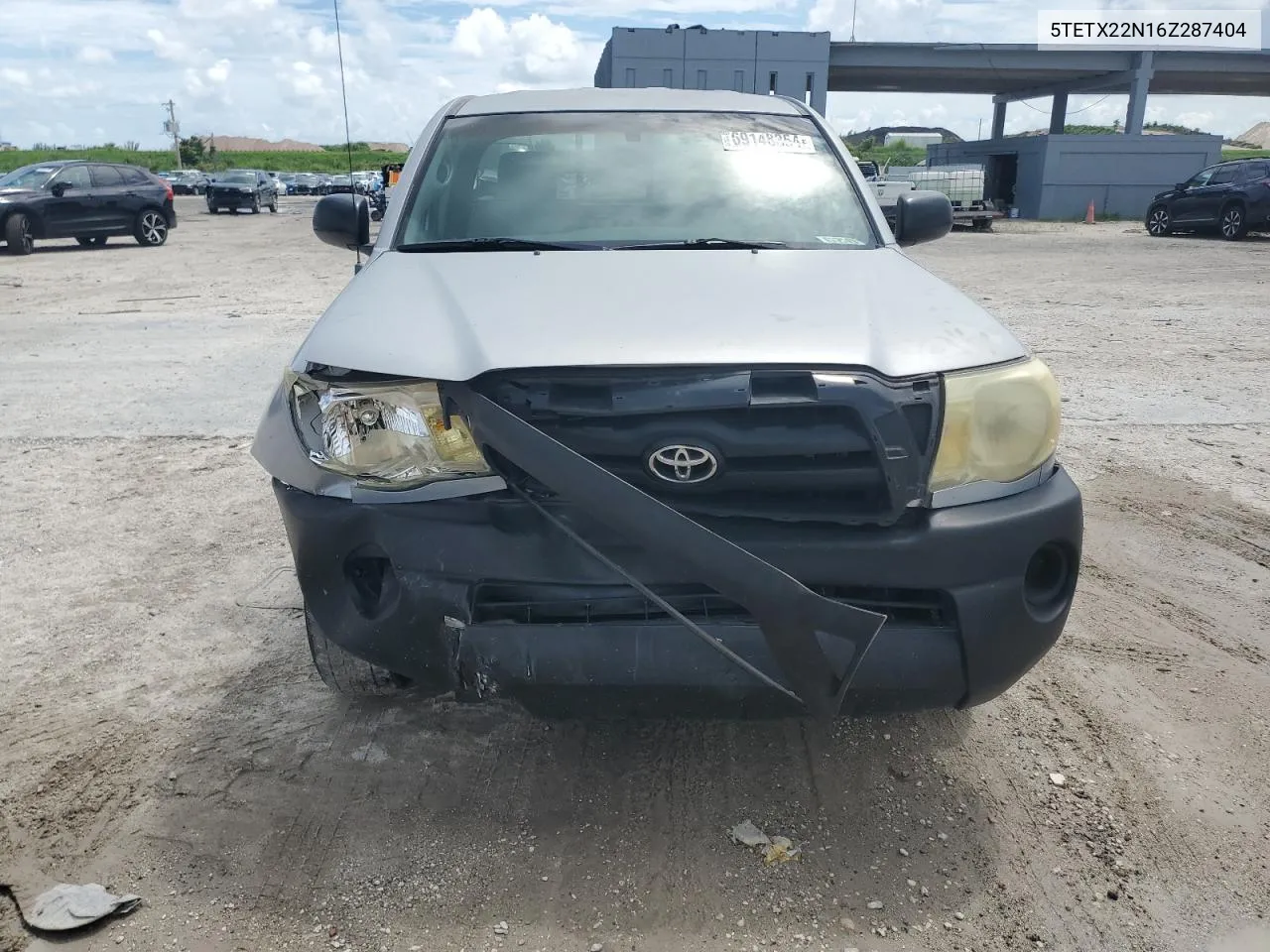 2006 Toyota Tacoma Access Cab VIN: 5TETX22N16Z287404 Lot: 69148354