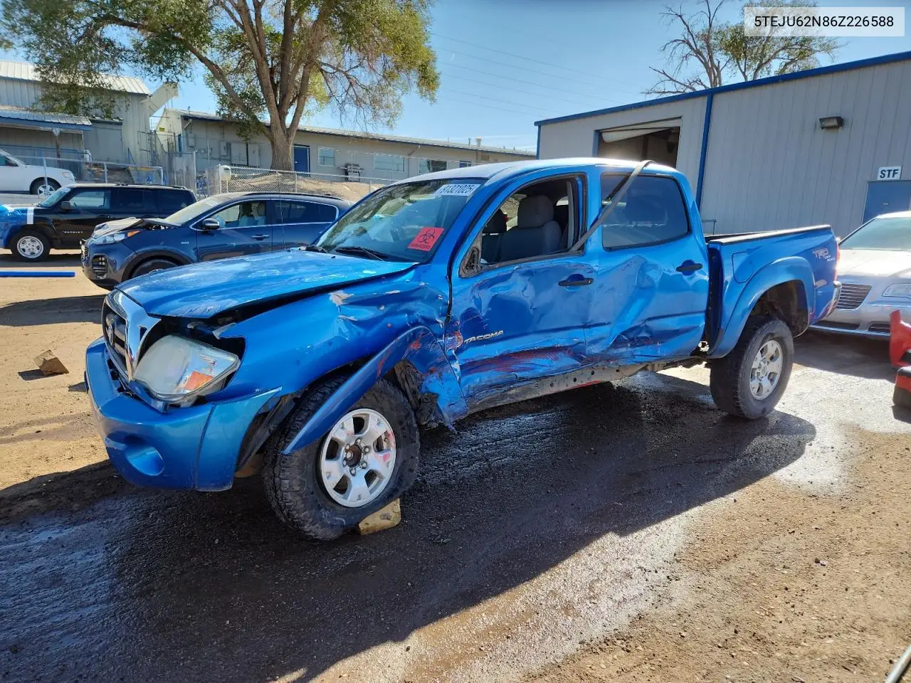 5TEJU62N86Z226588 2006 Toyota Tacoma Double Cab Prerunner