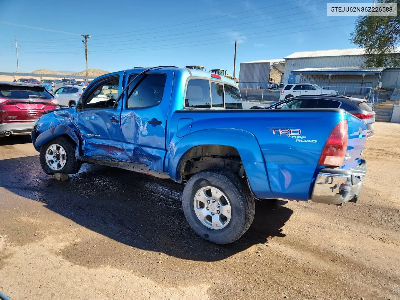 5TEJU62N86Z226588 2006 Toyota Tacoma Double Cab Prerunner