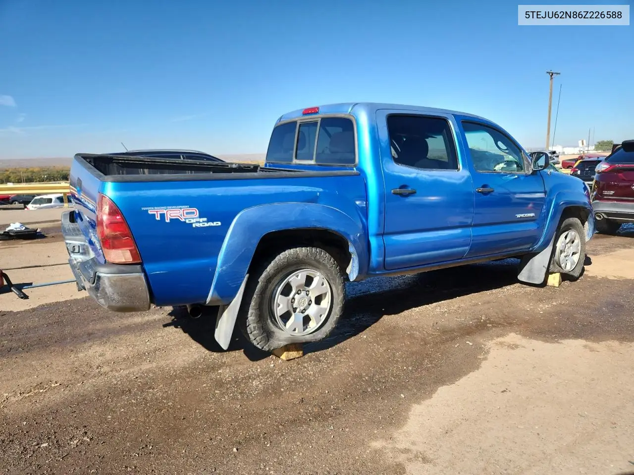 5TEJU62N86Z226588 2006 Toyota Tacoma Double Cab Prerunner