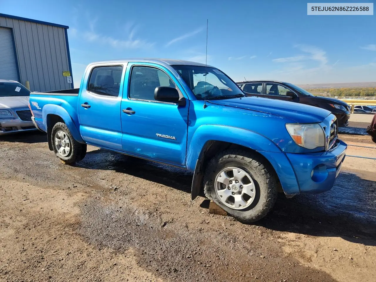 5TEJU62N86Z226588 2006 Toyota Tacoma Double Cab Prerunner