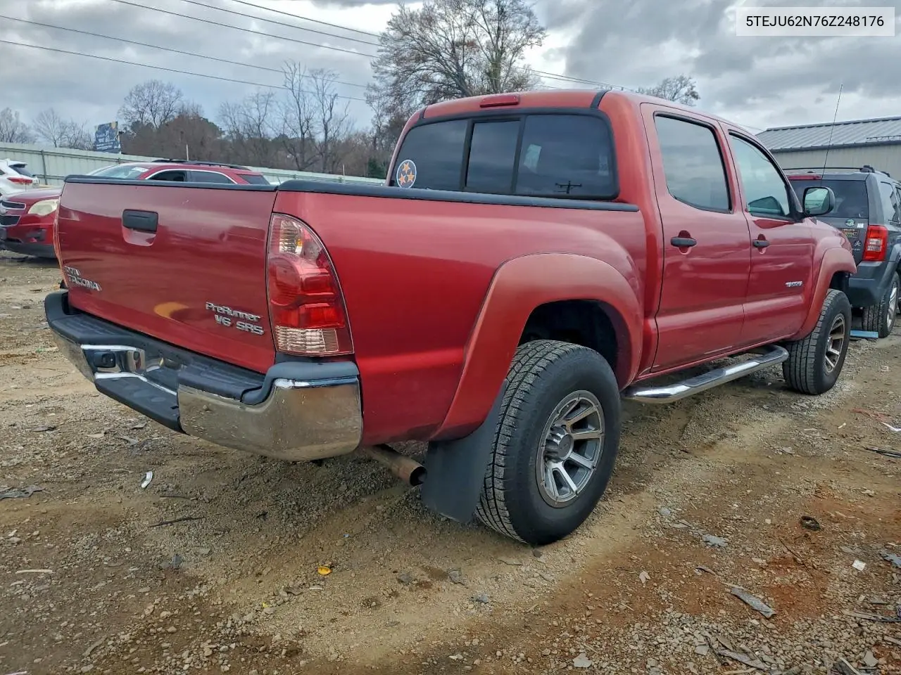 5TEJU62N76Z248176 2006 Toyota Tacoma Double Cab Prerunner