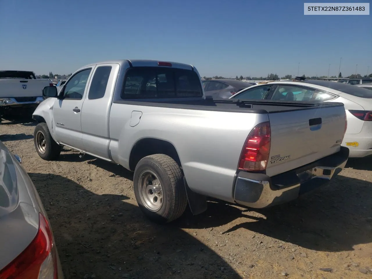 2007 Toyota Tacoma Access Cab VIN: 5TETX22N87Z361483 Lot: 65957914