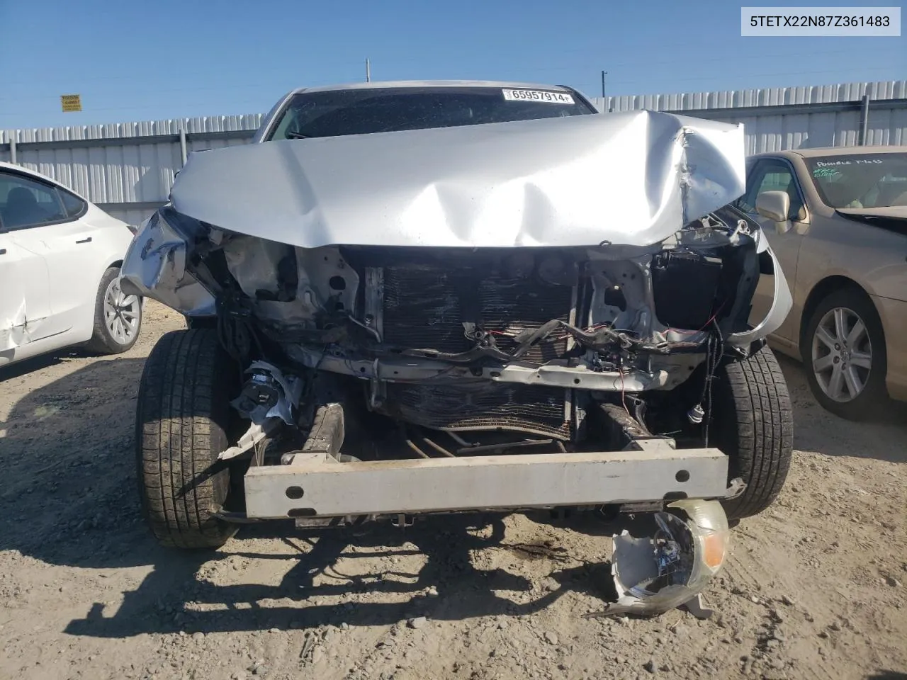 2007 Toyota Tacoma Access Cab VIN: 5TETX22N87Z361483 Lot: 65957914