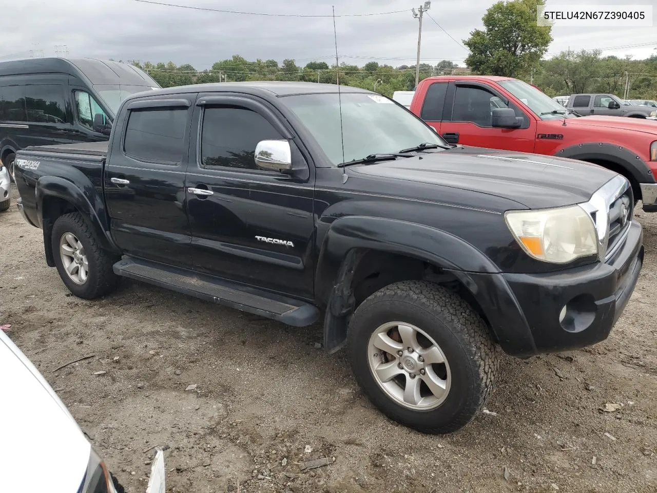 2007 Toyota Tacoma Double Cab VIN: 5TELU42N67Z390405 Lot: 72471774