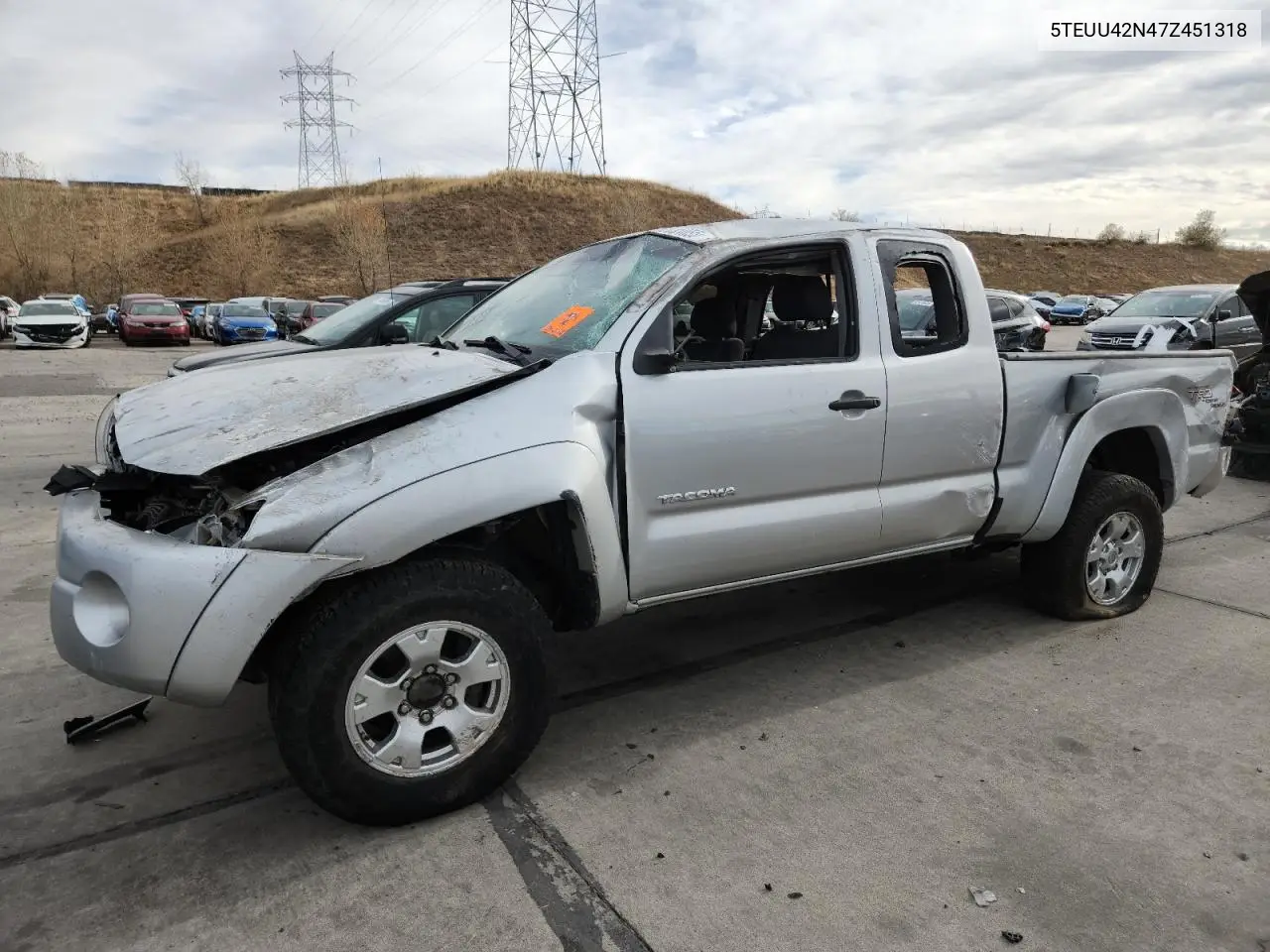 5TEUU42N47Z451318 2007 Toyota Tacoma Access Cab
